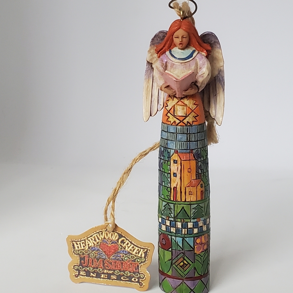 Jim Shore Heartwood Creek 2004 "Singing Makes The Heart Glad" Christmas Ornament
